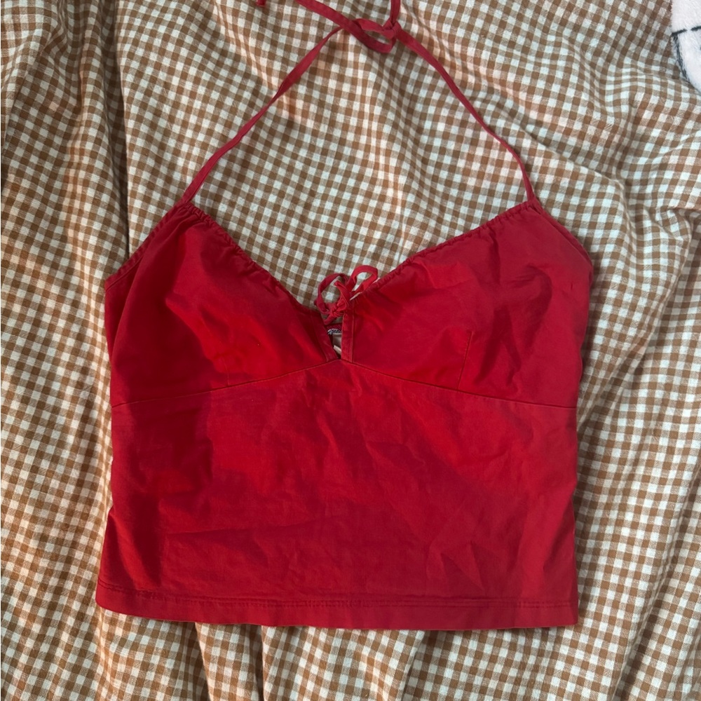 Vintage Y2K Red Halter Top
